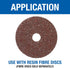 Mercer Industries Turbo Backing Pad, 5" x 5/8"-11 for Fibre Discs