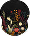 ITNRSIIET Ergonomic Mouse Pad with Gel Wrist Support, Non-Slip PU Base, 8.7 x 7.2 in, Pretty Flowers