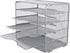 EasyPAG Mesh Office Paper Organizer, 5 Tier Desk Letter Tray File Sorter for Office and Home, Screws Free Design