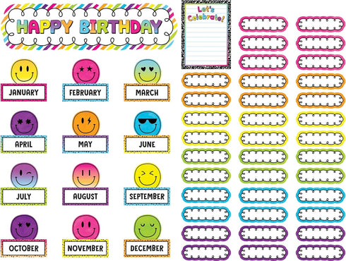 Teacher Created Resources Brights 4Ever Happy Birthday Mini Bulletin Board by Teacher Created Resources