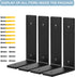 Picesa 6"x 4"Shelf Joint,Pack 4 Brackets,L Shelf Brackets, die-cast Formation, Vertical Angle, Premium Alloy Metal