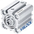Pneumatic Air Cylinder 25mm Bore 25mm Stroke, Thin Double Action Hydraulic Cylinders SDA 25 X 25
