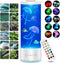 Jellyfish Lamp with Bluetooth Speaker,12 White Noise Changing Night Light,Sensory Aquarium LED