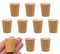 EISCO 10PK Cork Stoppers, Size #11, 21mm Bottom, 27mm Top, 31mm Length, Tapered Natural Bark Material
