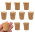 EISCO 10PK Cork Stoppers, Size #11, 21mm Bottom, 27mm Top, 31mm Length, Tapered Natural Bark Material