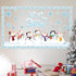 Winter Bulletin Board Decoration Set, Holiday Paper Cutouts for Christmas Classroom Decorations