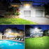 75W 7000LM 3 IP65 6500K Onforu Flood Lights Outdoor, Brightness Security Lights Switch Controlled, Adjustable Heads