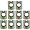 SUUJI 10 PCS Metric M8x11.5mmx14.5mm Barrel Nuts,for Metric M8-1.25 Bolts Cross Dowels Slotted