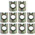 SUUJI 10 PCS Metric M8x11.5mmx14.5mm Barrel Nuts,for Metric M8-1.25 Bolts Cross Dowels Slotted