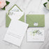 50 PACK 4x6 PONATIA Gold Foil Thank You Cards With Sage Green Envelopes, Floral Printing Greeting Cards With Adhesive