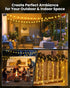 60 36FT 8 Solar String Lights Outdoor LED with Lighting Modes, Waterproof Solar Powered Crystal Globe Patio Lights