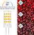 G4 LED Bulb 4W 3000K Warm White 12V AC/DC T3 JC Type Bi-Pin for Outdoor Landscape Lighting, 6 Pack