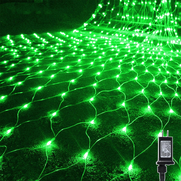 WATERGLIDE Outdoor Christmas Net Lights, 12FT x 5FT 360 LED Mesh String