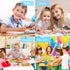 Fun Pens for Kids, 4-in-1 Multicolor Mini Kawaii Ballpoint Pens, 16Pcs Party Favors for Birthday Gifts