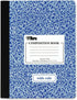TOPS Composition Book, Wide/Legal Rule, Randomly Assorted Marble Cover, 100 Sheets, 9.75 x 7.5