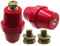 LBY 2pcs SM-76 Polyester Busbar Insulator with Screw (M10), High-Strength Supporter, Resin (Red)