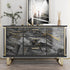 Black/Gold Marble Contact Paper, Peel and Stick Glossy Waterproof Wallpaper for Cabinets, Shelf 15.7"X78.8"