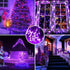Taoushuleng 66FT 200LED 8 String Lights, Purple Halloween Lighting with Modes, Indoor Outdoor Decorative Fairy Light
