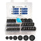 AAM ESSENTIALS 55Pcs Double-Sided Rubber Grommets kit in 6 Assorted Sizes 5/8",13/16",7/8",1",1-3/16",1-1/2"- Round &