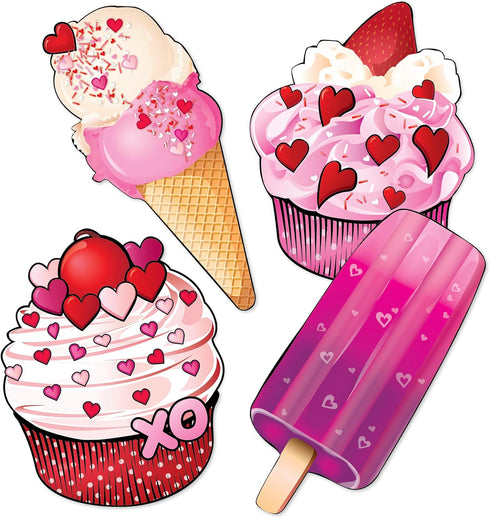 Kangaroo Strawberry & Cherry Scented Valentines Day Cards with Envelope - Scratch & Sniff for Kids, Pack of 28