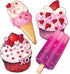 Kangaroo Strawberry & Cherry Scented Valentines Day Cards with Envelope - Scratch & Sniff for Kids, Pack of 28