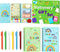 Teacher Sticky Note A5 Notebooks Pens Stationary Set: Teacher Appreciation Gift, Spiral Notebooks, Black Gel Pen,