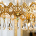 Trinkrittey 300 Pcs Bow Tie Crystal Connectors Crystals Replacement Chandelier Connectors Clips Pins Fastening Parts