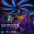 Rossetta 58 Dual Lens Galaxy Projector, Star Projector for Bedroom with Light Effects, Night Light Projector with White