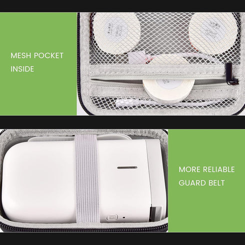 Case for NIIMBOT D11 Label Maker Printer - Storage Bag for Phomemo D30, Canon Ivy, HP Sprocket & Label Accessories