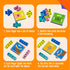 80 Word Spelling Game, First Words with Wooden Alphabet Puzzle Blocks CVC Words Sight Words Learning Letter Matching