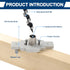 Floating Shelf Bracket Dowel Jig Kit with 1/2" x 9" Drill Bit, Self Centering Drill Guide for Floating Shelf