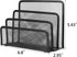 wishacc Desk Mail Organizer - Small File Holders for Desktop Document/Filing/Paper Organization