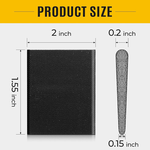 Zonon 16 Pieces Door Corner Seal Weatherstripping - Adhesive Corner Pads for Draft Protection (Black)