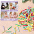 Apausvcm 150 PCS Mini Scroll Paper Colorful Lucky Wish Paper Wish Letter Paper Roll Writable Message Papers