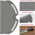 Accessories Kit Replacement for erabros PRO LS1 Robot Vacuum and Mop Combo, HEPA Filters, Edge-Sweeping Brushes