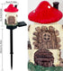 Mushroom Solar Lights Outdoor, Waterproof Fairy Houses Lights, Decorative Solar Powered Garden Stake Lights for Lawn.