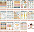 ZOIIWA 14 PCS Boho Parts of Speech Posters, Classroom Decorations, Boho Grammar Posters for School Decor
