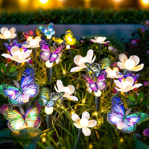 Solar Garden Lights - Solar Lights Outdoor Garden, Garden Lights Solar Powered, Decor for Garden, Yard, Patio, Pathway,