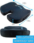 Newstyle Tailbone Coccyx Gel Seat Cushion, Cool Gel Covered Firm Memory Foam Pad for Car, Office Chair and Wheelchair |