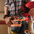 YOOFAN Tool Pouch - Tool Belt for Electrician, Carpenter, Construction Technician, Gardening Accessories, Orange