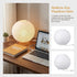E14 Bulb, Totority Modern Paper Table Lamp, Japanese Lantern Style Bedside Night Light for Bedroom & Living Room