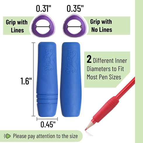 Mr. Pen- 12 Pack, Colorful, Pencil Grips, Pencil Holder for Kids, Pencil Grippers for Kids, Rubber Pen Grips for Adults with Arthritis by Mr. Pen