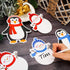 Whaline 82Pcs Winter Bulletin Board Decoration Set - Snowman, Snowflake, Penguin Cutouts for Xmas Holiday Decor