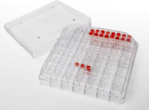 SP Bel-Art PCR Tube Freezer Storage Box for 0.2ml Tubes, 144 Places, Pack of 5