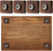 Sliner 4 Packs Walnut Wood Cutting Board Feet Non Slip Cutting Board