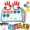 Coogam Montessori Math Manipulatives Number Counting Block, Magnetic Ten Frame Addition Subtraction