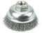 Weiler 13181 Crimped Wire Cup Brush, 3-1/2", .014" Steel Fill, 5/8"-11 UNC Nut, Made in the USA