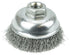 Weiler 13181 Crimped Wire Cup Brush, 3-1/2", .014" Steel Fill, 5/8"-11 UNC Nut, Made in the USA