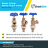 SharkBite 1000296461 25494Z Brass Crimp Boiler Drain Valve, 3/4 in. x 3/4