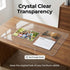 PIPRE 17.8x19, 1.5mm - Clear Table Protector, Thick Ultra Smooth Vinyl, Clear Table Mat for Bedroom Dresser, Table